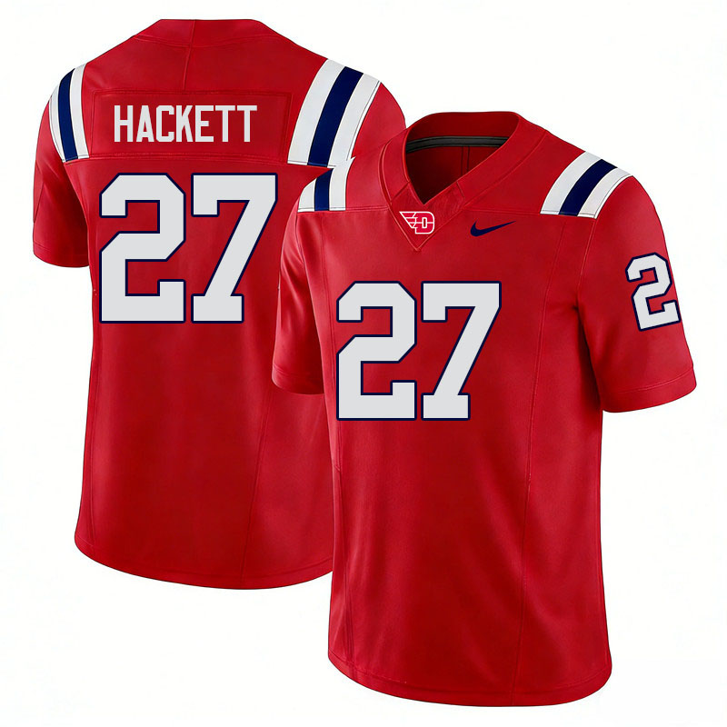 Dayton Flyers #27 Mason Hackett College Football Jerseys,Uniforms-Red